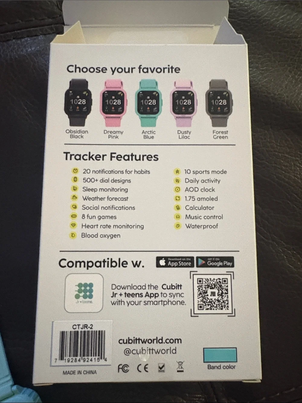 Cubitt Jr. Gen 3 Mint Green Kids Smartwatch